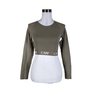 Unisex ICIW – Icaniwill - Sports shirt, long sleeve, size 34 - Beige (1)