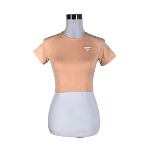 Unisex Squatproof - Sports shirt, short sleeve, size 36 - Orange (1)