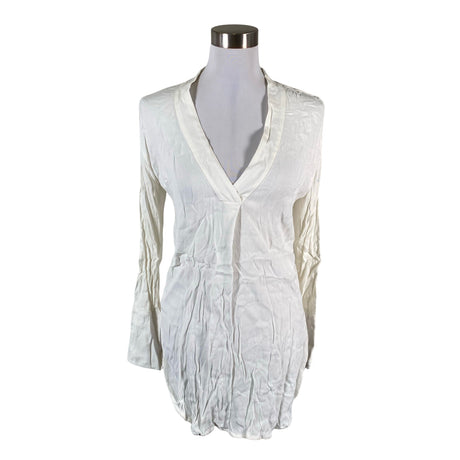 Unisex by Malene Birger - Schiffon tunic, size 34 - White ()