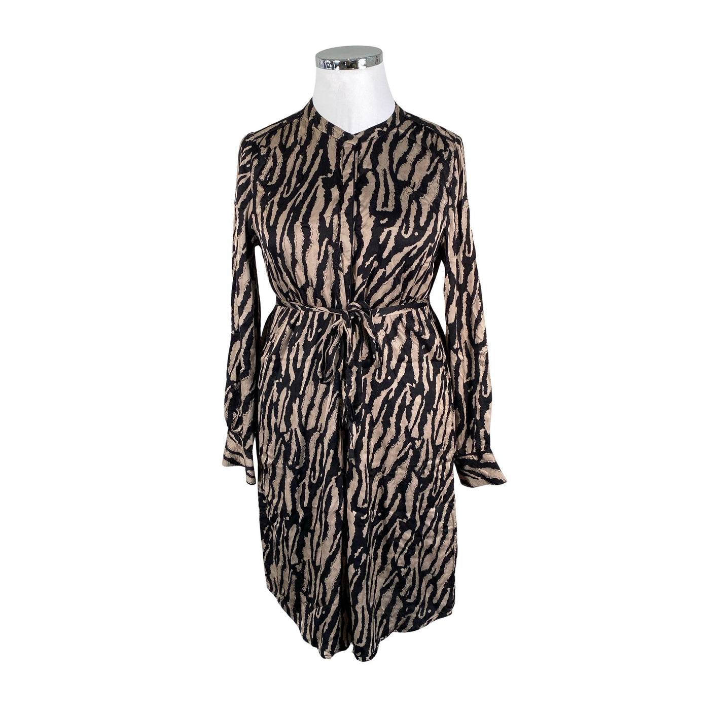 Unisex Bruuns Bazaar - Schiffon dress, size 42 - Brown (1)