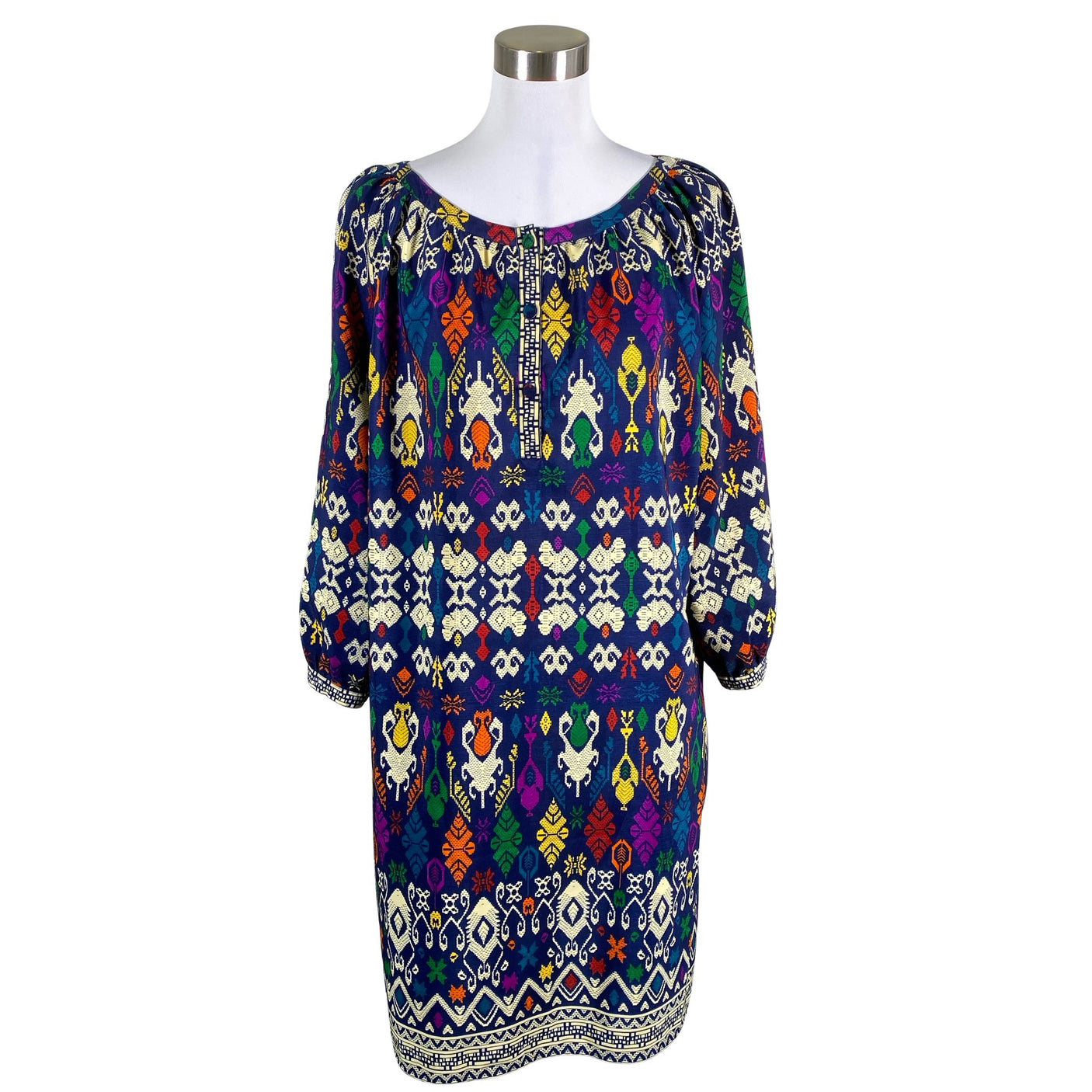 Unisex Mayla - Schiffon dress, size 40 - Blue (1)