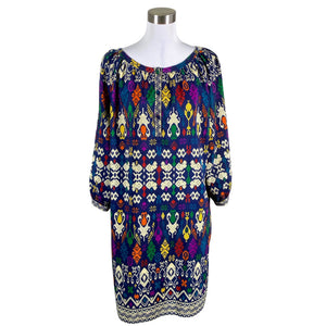 Unisex Mayla - Schiffon dress, size 40 - Blue (1)