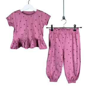 Unisex Next - T-shirt, size 86 - 92 - Light pink (1)