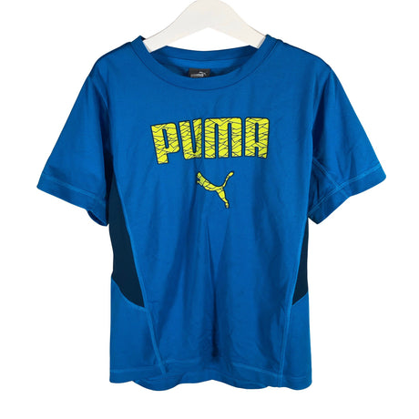 Unisex Puma - Sports shirt, short sleeve, size 134 - 140 - Blue ()