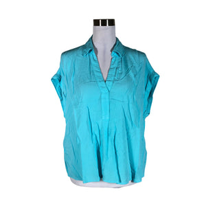 Unisex Tom Tailor - Short-sleeved blouse, size 40 - Light blue (1)