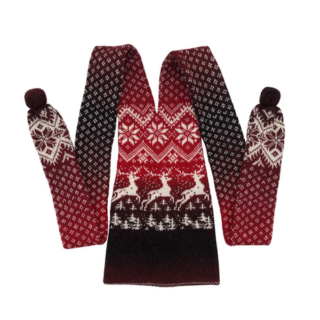 Unisex Handmade - Winter beanie, size 56 - 58 cm - Wine red ()
