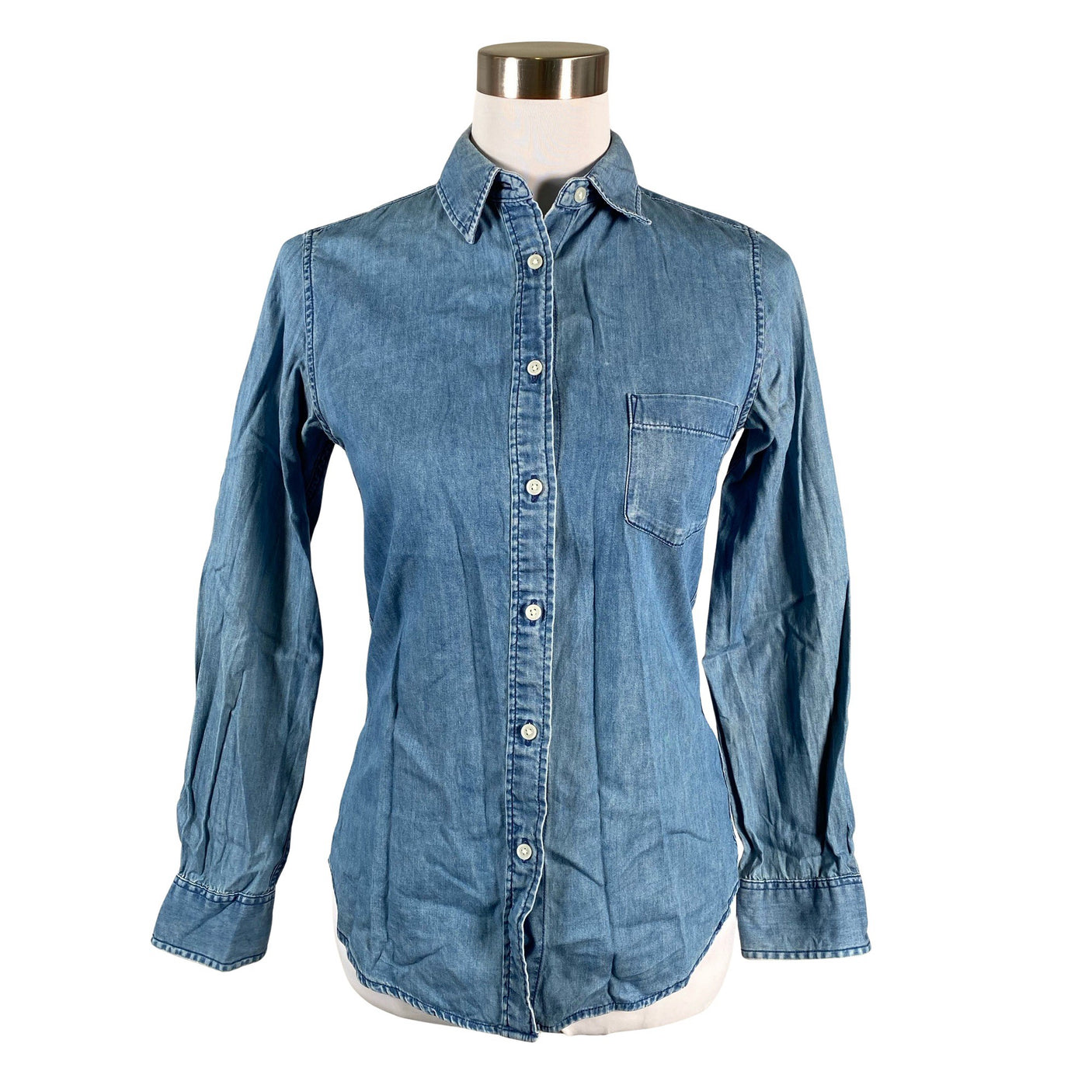 Unisex Uniqlo - Denim shirt, size 38 - Yellow (1)