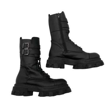 Unisex Vamsko - Army boots, size 37 - Black ()