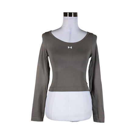 Unisex Under Armour - Sports shirt, long sleeve, size 36 - Gray ()