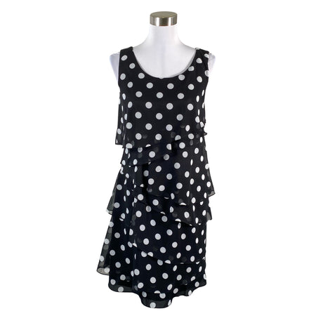 Unisex Swing - Schiffon dress, size 38 - Black ()