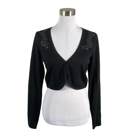 Unisex Taifun - Knit bolero jacket, size 38 - Black ()