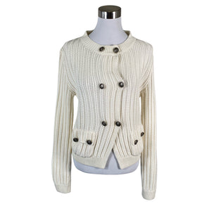 Unisex Massimo Dutti - Cardigan, size 38 - White (1)