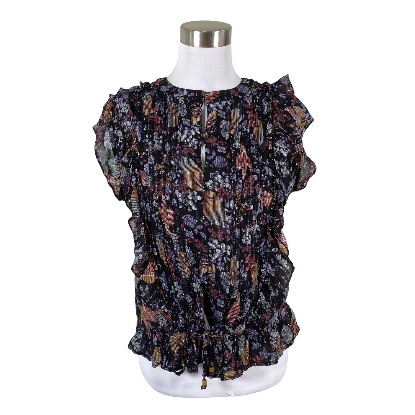 Unisex Summum Woman - Short-sleeved blouse, size 38 - Black (1)