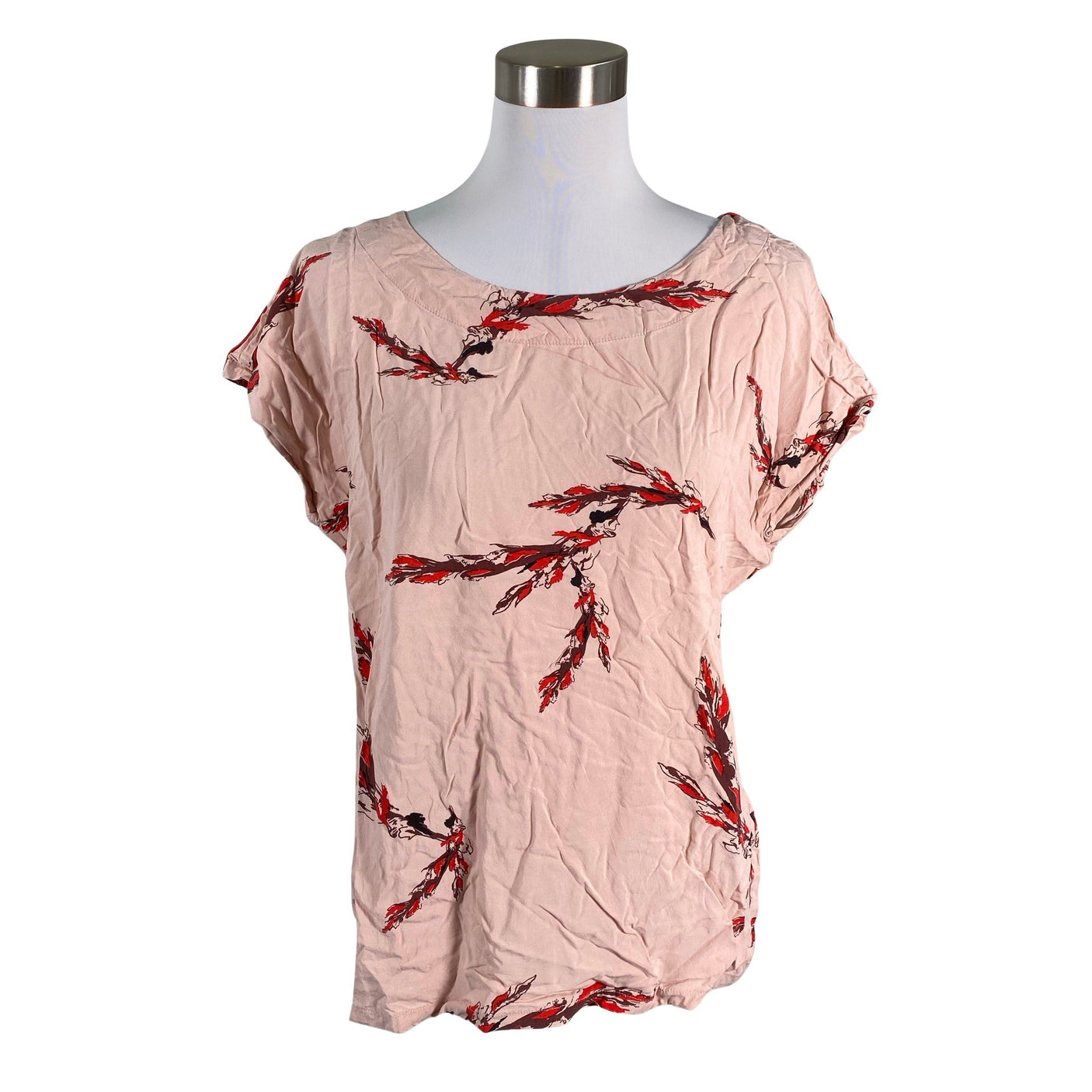 Unisex Rue de Femme - Short-sleeved blouse, size 38 - Light pink (1)