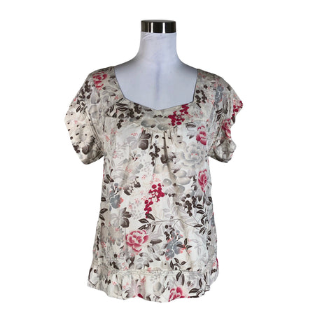 Unisex Part two - Short-sleeved blouse, size 38 - Beige ()