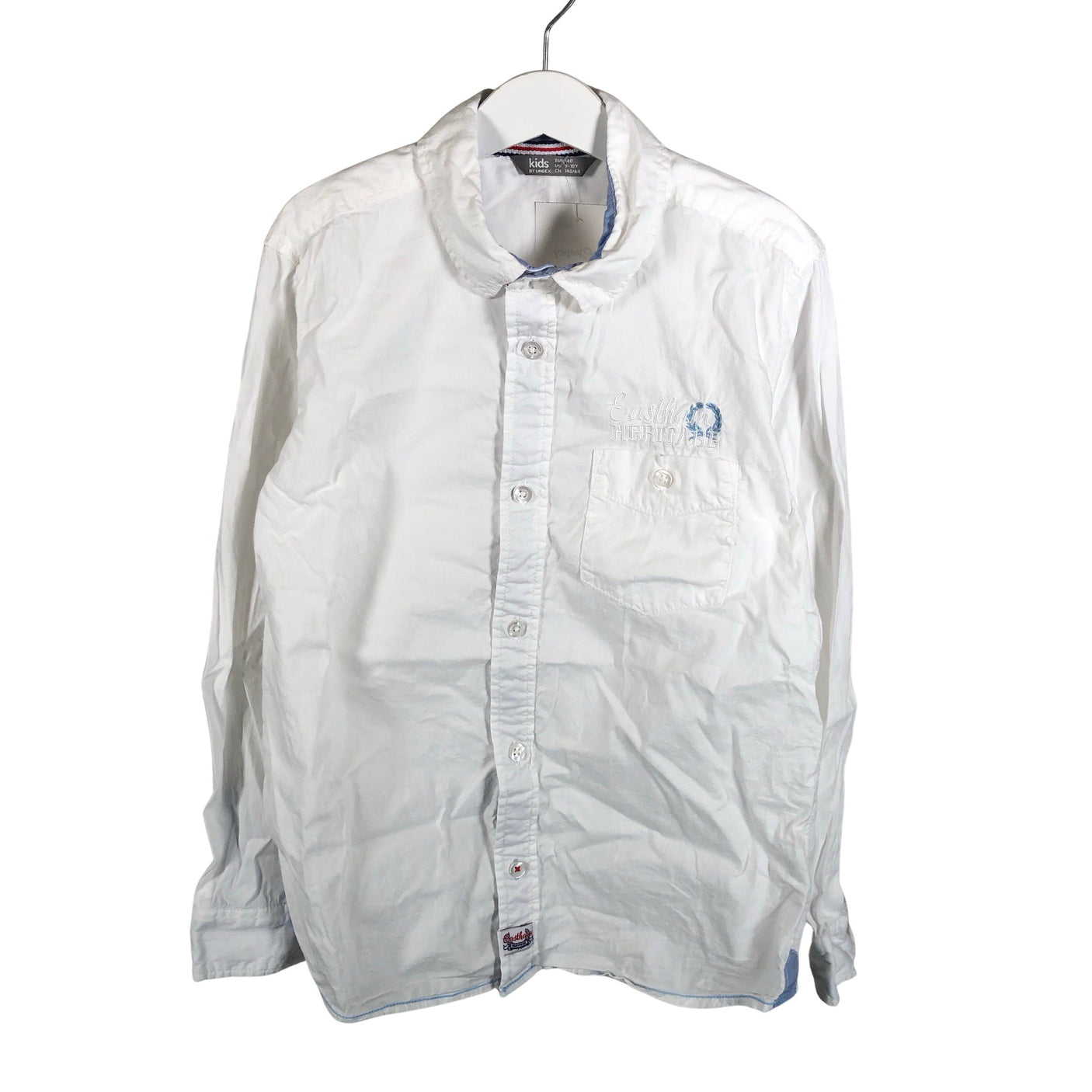 Unisex Lindex - Collared shirt, size 134 - 140 - White (1)