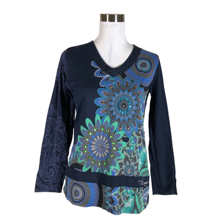 Unisex Desigual - Tricot shirt, size 40 - Blue ()