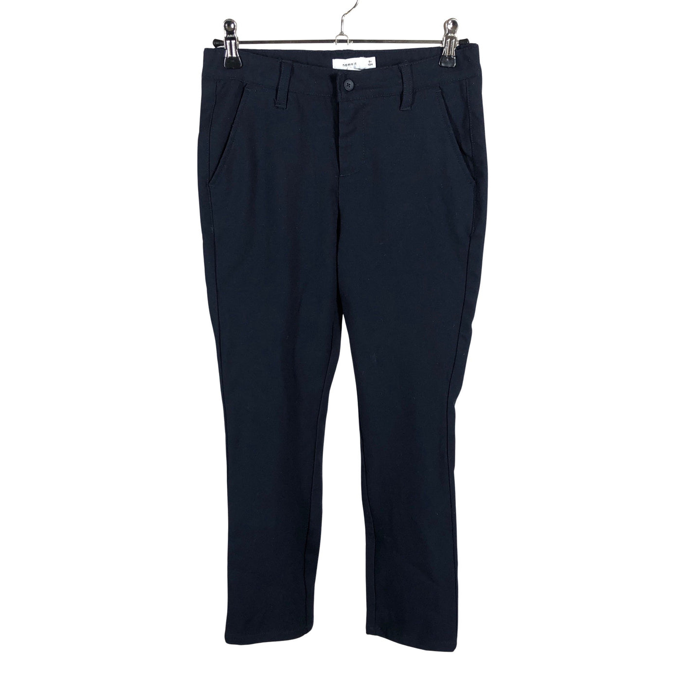 Unisex Name It - Straight leg trousers, size 134 - 140 - Gray (1)