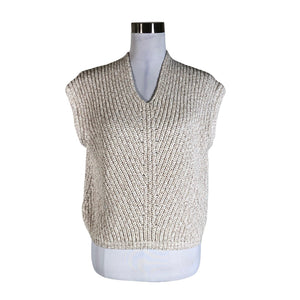Unisex Opus - Knit vest, size 36 - Beige (1)
