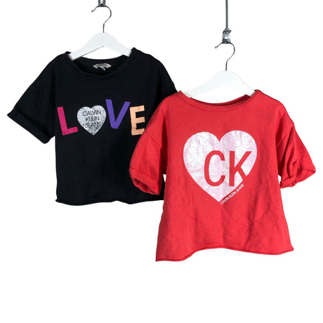 Unisex Calvin Klein Jeans - T-shirt, size 122 - 128 - Red ()
