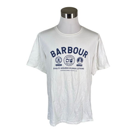 Unisex Barbour - T-shirt, size XXL - White ()