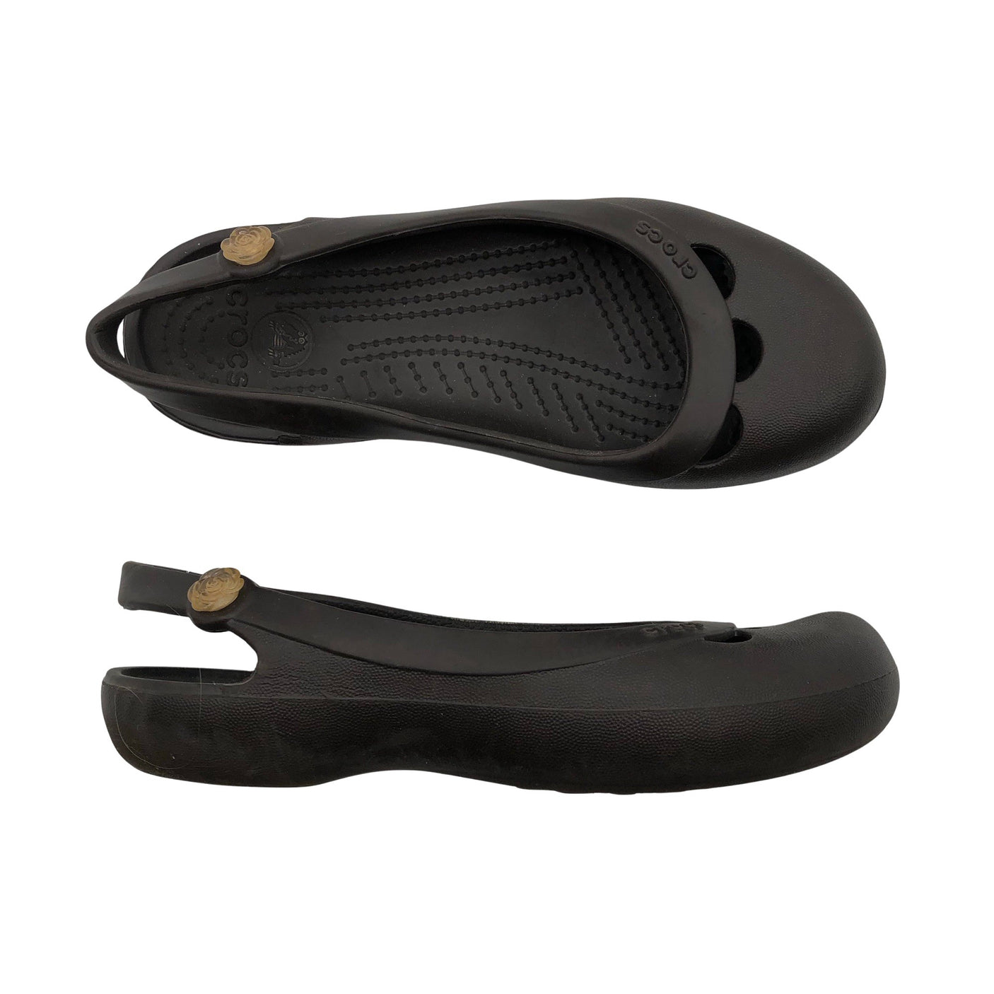Unisex Crocs - Ballerinas, size 36 - Brown (1)