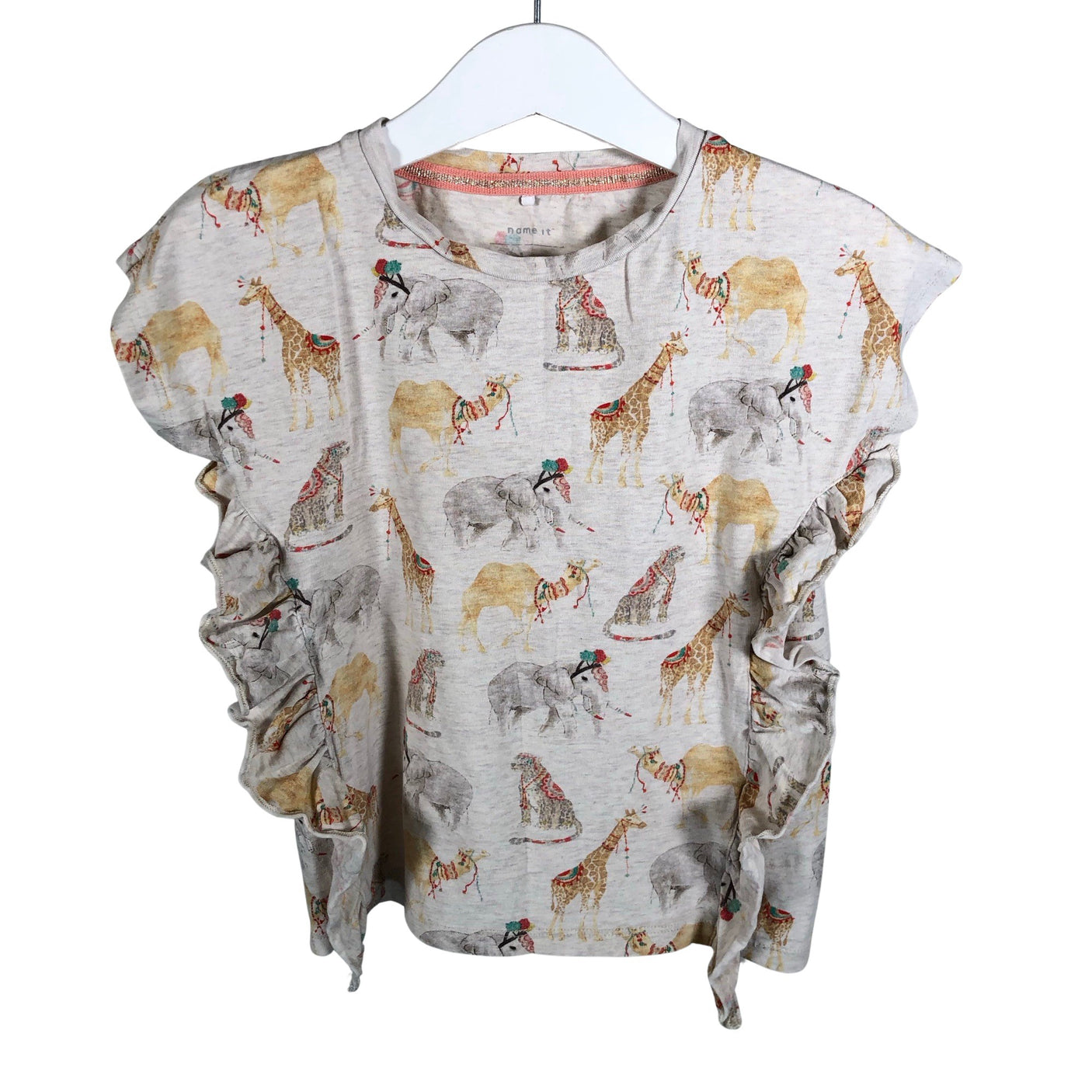 Unisex Name It - T-shirt, size 98 - 104 - Beige (1)