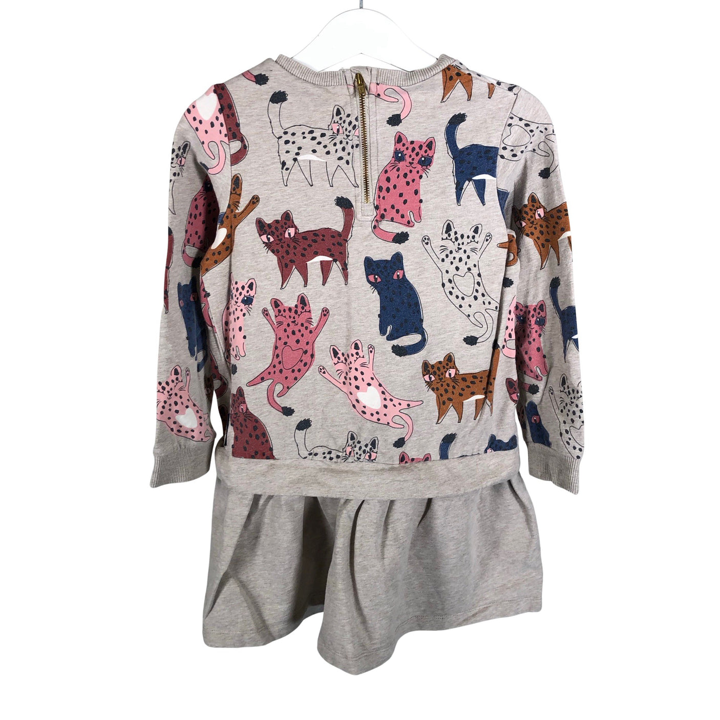 Unisex Polarn O. Pyret - Sweatshirt dress, size 104 - 110 - Beige (1)