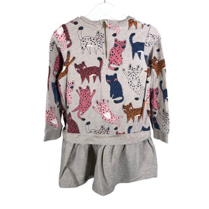 Unisex Polarn O. Pyret - Sweatshirt dress, size 104 - 110 - Beige (1)