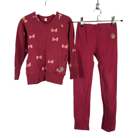 Unisex Blaa - Sweatshirt and pants set, size 110 - 116 - Wine red ()