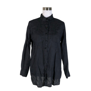 Unisex Nanso - Collared shirt, size 38 - Black (1)