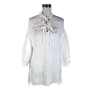 Unisex LaSalle - Schiffon tunic, size 36 - White (1)