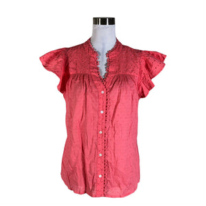 Unisex Culture - Short-sleeved blouse, size 40 - Pink (1)
