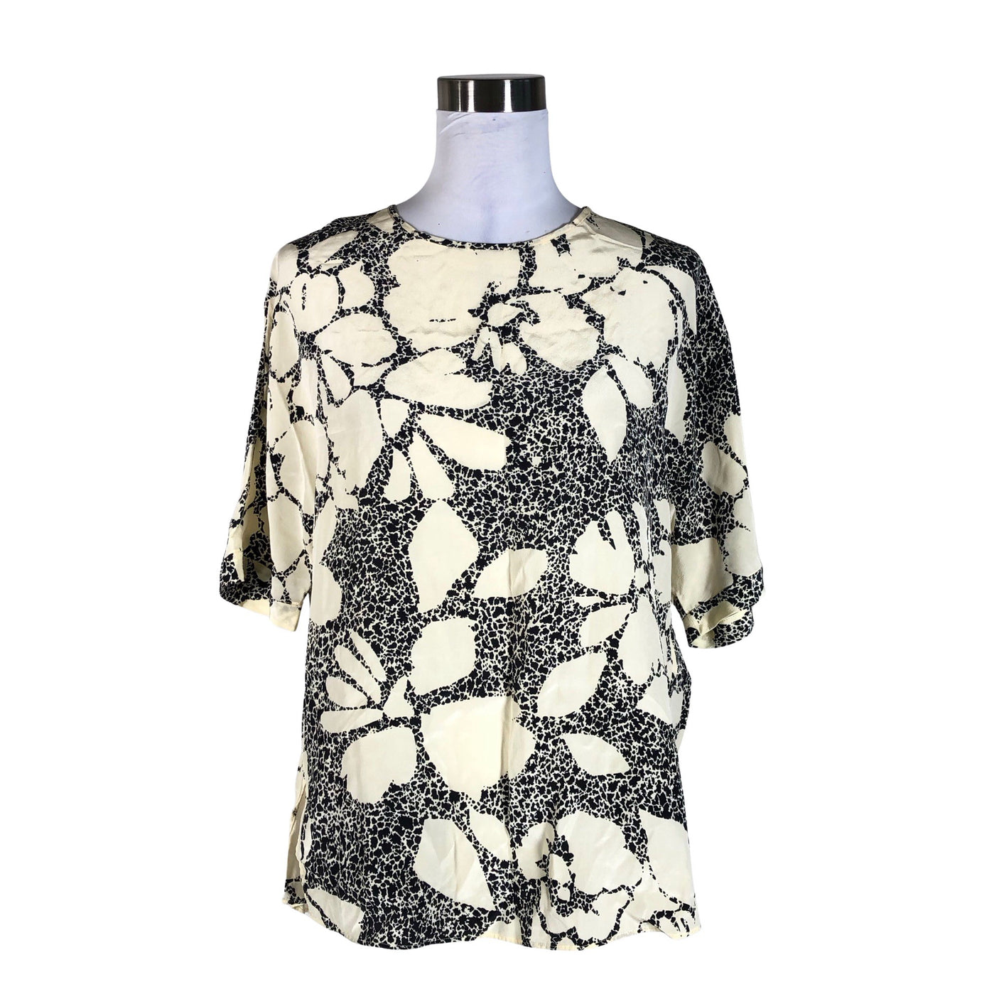 Unisex by Malene Birger - Short-sleeved blouse, size 38 - Beige (1)