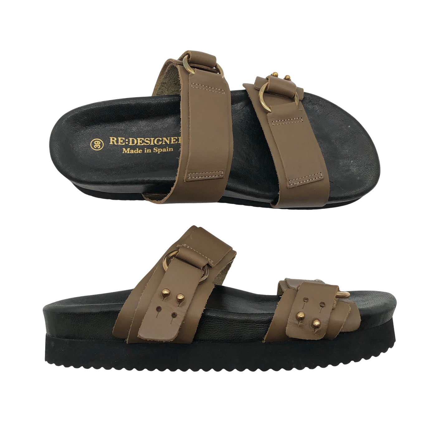 Unisex Re:Designed - Sandals, size 39 - Brown (1)