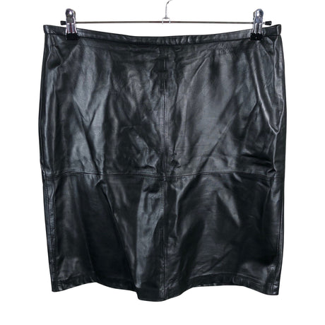 Unisex Global - Leather skirt, size 42 - Black ()