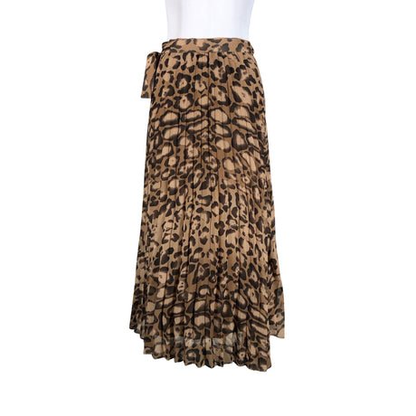 Unisex Massimo Dutti - Pleated skirt, size 40 - Brown (2)