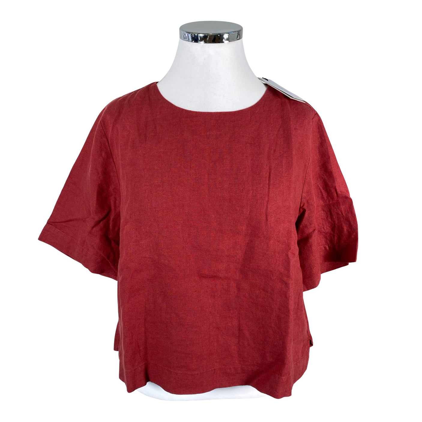 Unisex Nanso - Short-sleeved blouse, size 44 - Wine red (1)