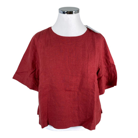 Unisex Nanso - Short-sleeved blouse, size 44 - Wine red ()