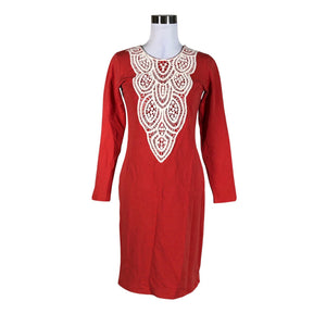 Unisex Lumoan - Tricot dress, size 36 - Red (1)