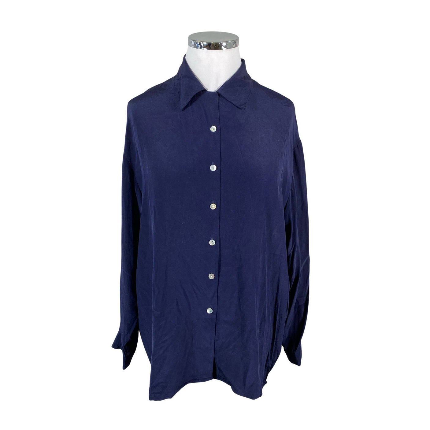 Unisex Stockmann Silk - Blouse, size 48 - Blue (1)