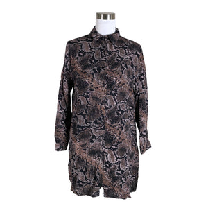 Unisex Capri collection - Schiffon dress, size 38 - Brown (1)