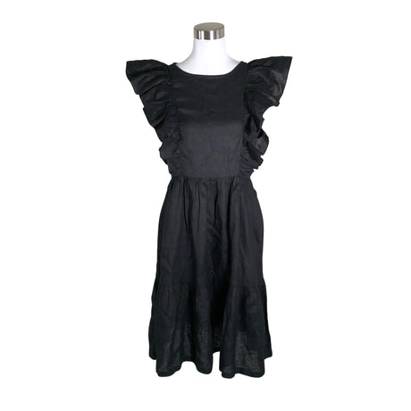 Unisex Linengirls - Dress, size 38 - Black ()