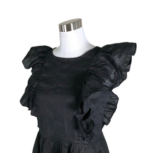 Unisex Linengirls - Dress, size 38 - Black (3)