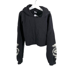 Unisex Lindex - Hoodie, size 146 - 152 - Black (1)