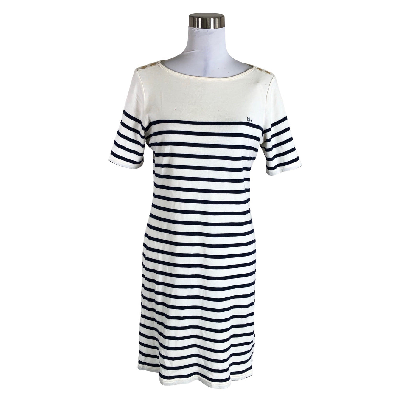 Unisex Lauren Ralph Lauren - Tricot dress, size 38 - Natural white (1)