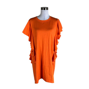Unisex Ommellinen - Tricot dress, size 40 - Orange (1)