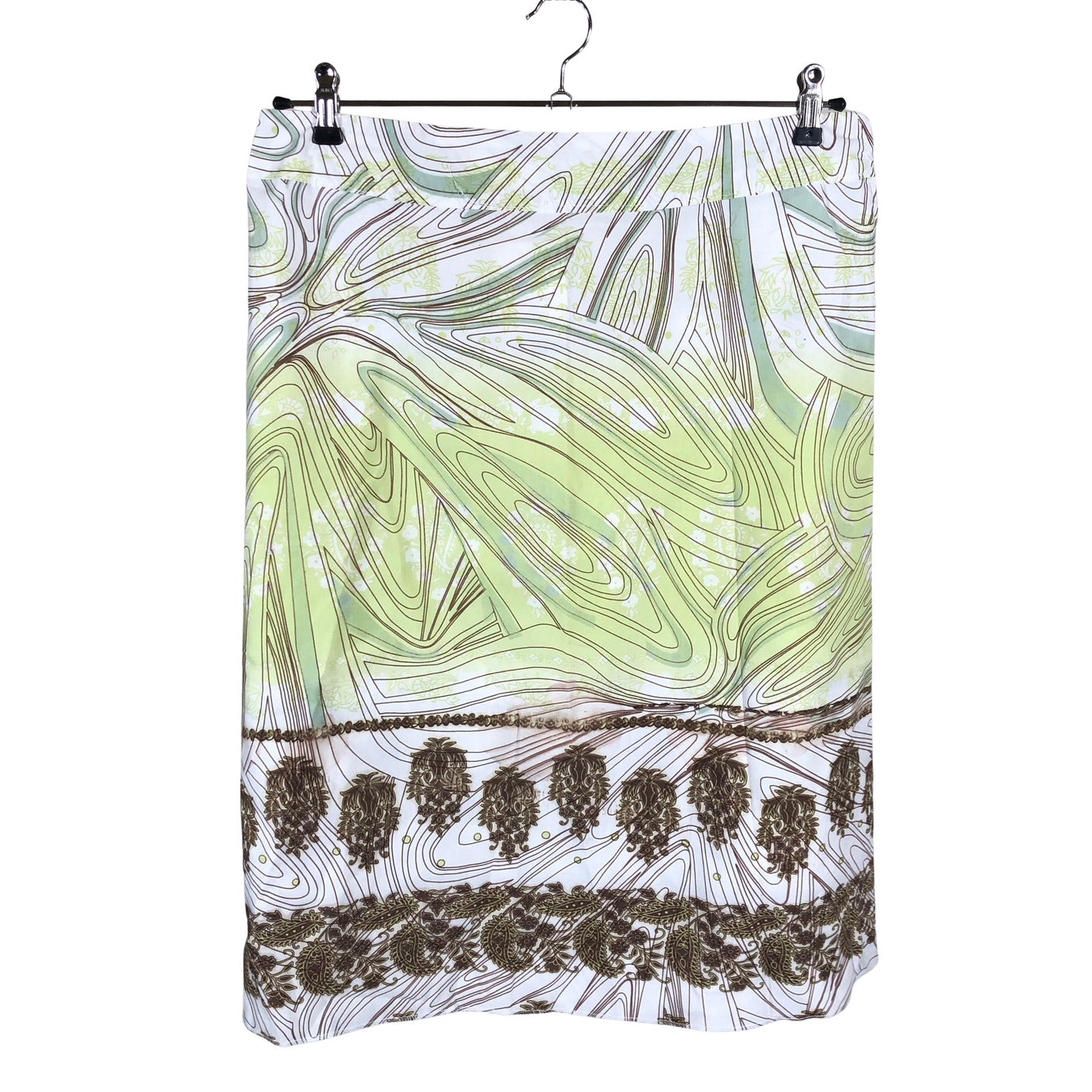 Unisex Handmade - Fabric skirt, size 42 - Green (1)