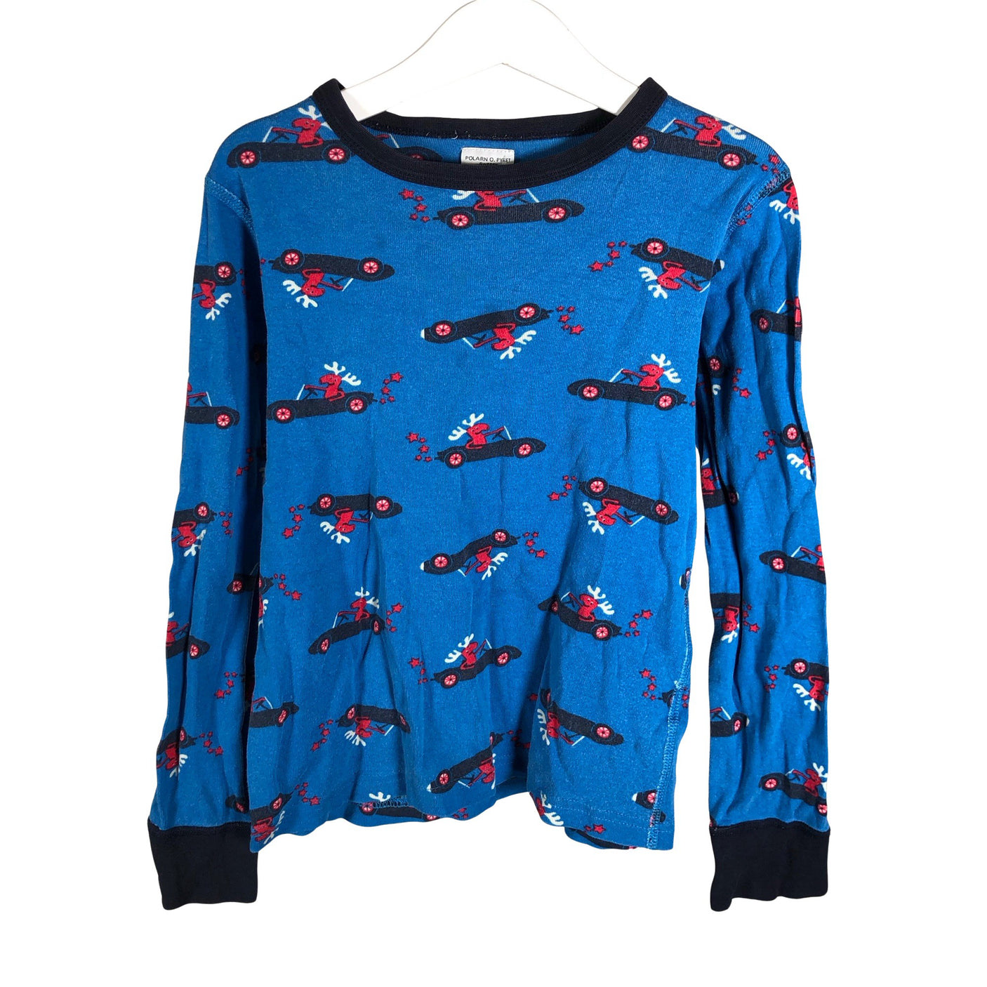 Unisex Polarn O. Pyret - Tricot shirt, size 122 - 128 - Blue (1)