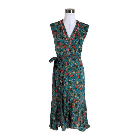 Unisex Derhy - Schiffon dress, size 40 - Green ()